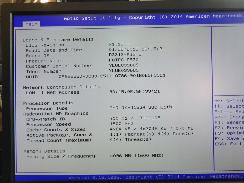 Fujitsu FUTRO S920 AMD GX-415GA (2281867)