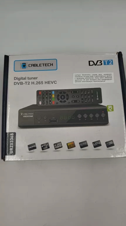 DEKODER DVB T2 CABLETECH URZ0336B