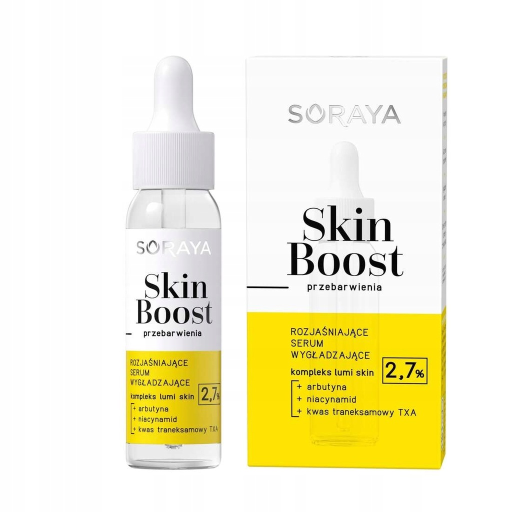 Soraya Skin Boost Przebarwienia Rozjaśniające serum wygładzające 30ml