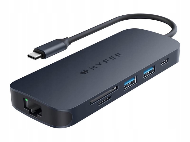HyperDrive Next 8 Port USB-C Hub z 140W | Porty Ethernet LAN (RJ-45) 1 | Il