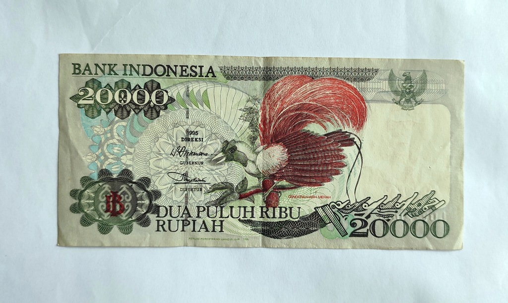 Indonezja 20000 Rupii 1995 r. Stan 3