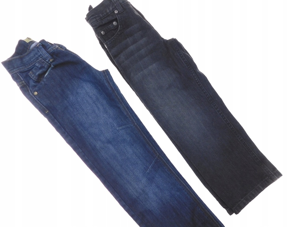 zestaw obszerne spodnie jeans regular 5/6 i 7/8lat