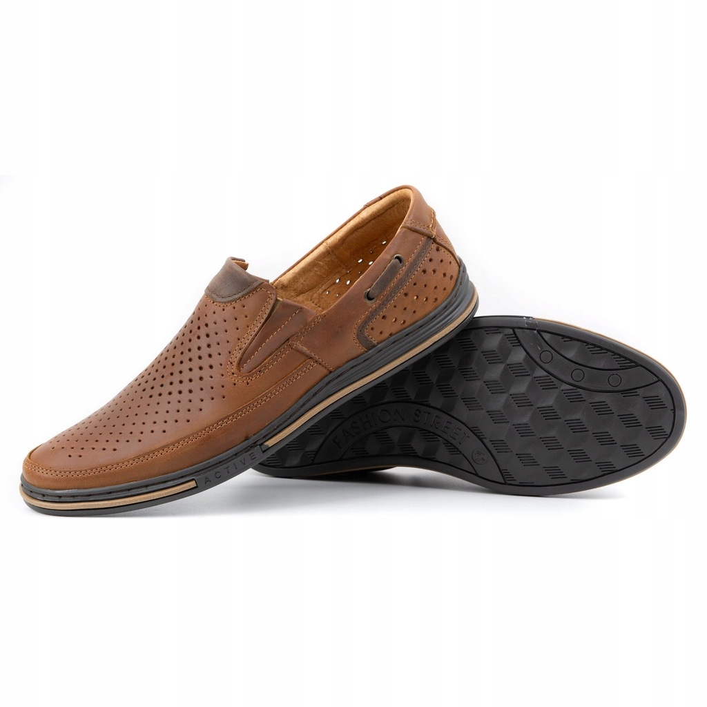 Купить Мужские кожаные туфли лазурного цвета 09 на лето светло-бежевого ...