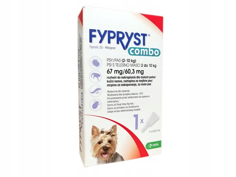 FYPRYST COMBO 1 PIPETA 67MG/0,67ML SPOT ON PSY 2-10 KG