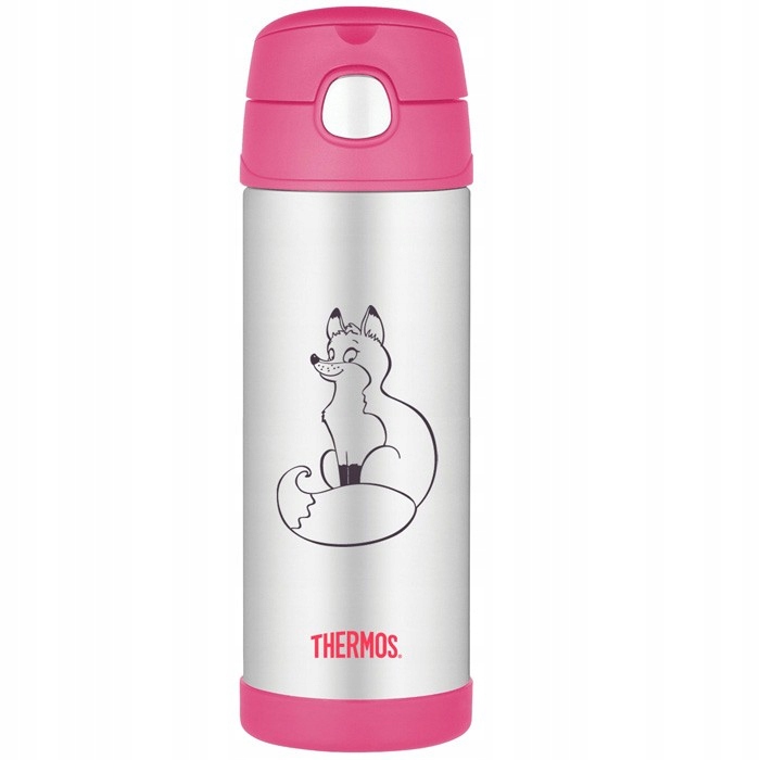 Termos dziecięcy ze słomką – lis, 470ml Thermos