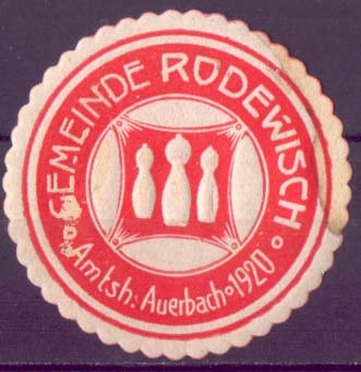 ZALEPKA - WINIETA - GEMEINDE RODEWISCH -1920