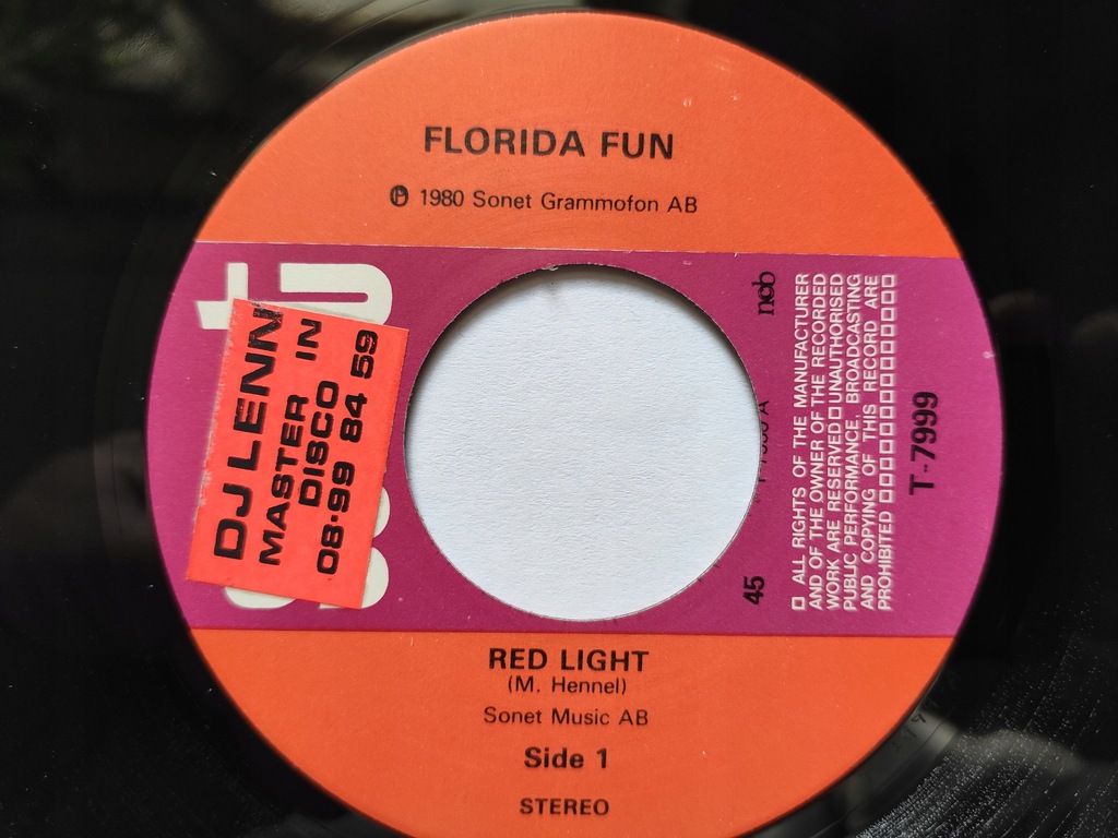 7" Florida Fun Red Light [EX] A243