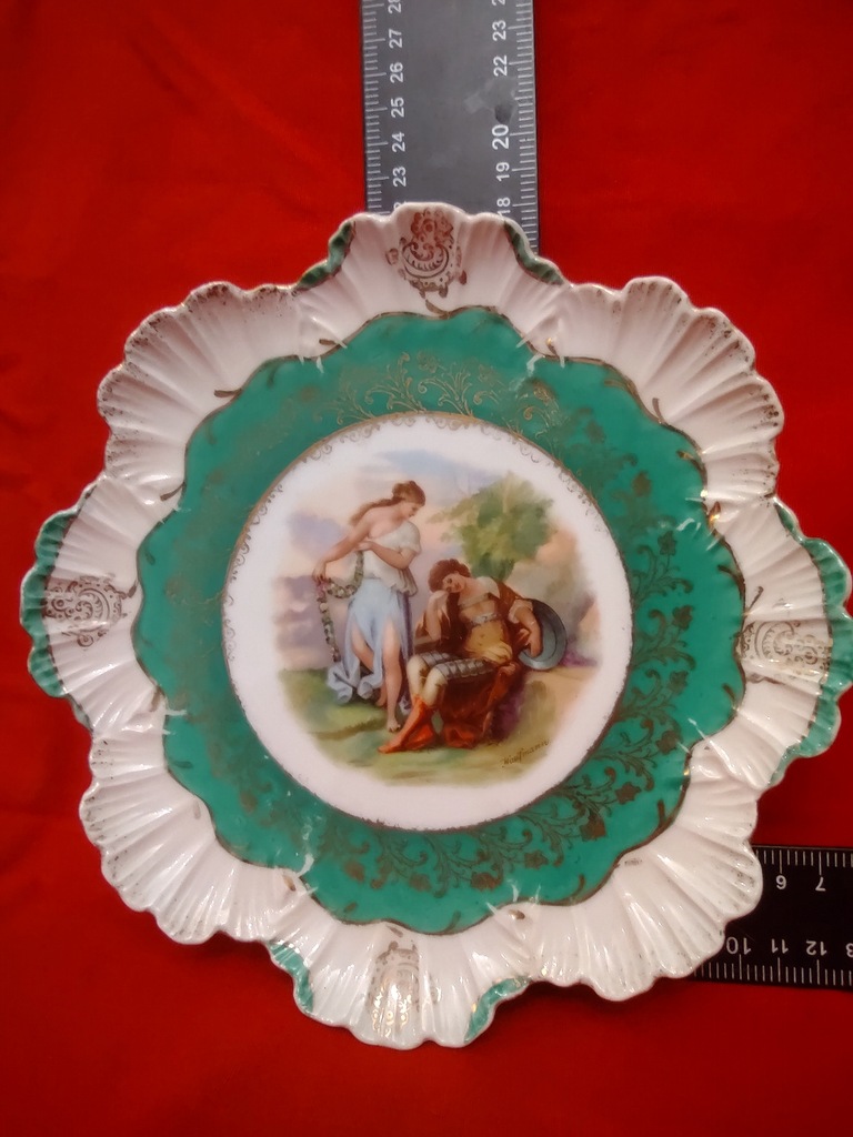 Stary porcelanowy talerzyk Victoria Austria