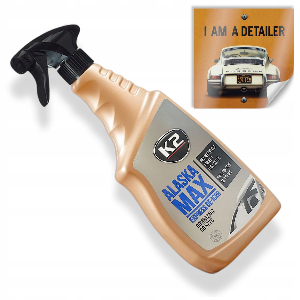 K2 Alaska Max 700 ml Odmrażacz Do Szyb Samochodowych Atomizer Zimowy Płyn