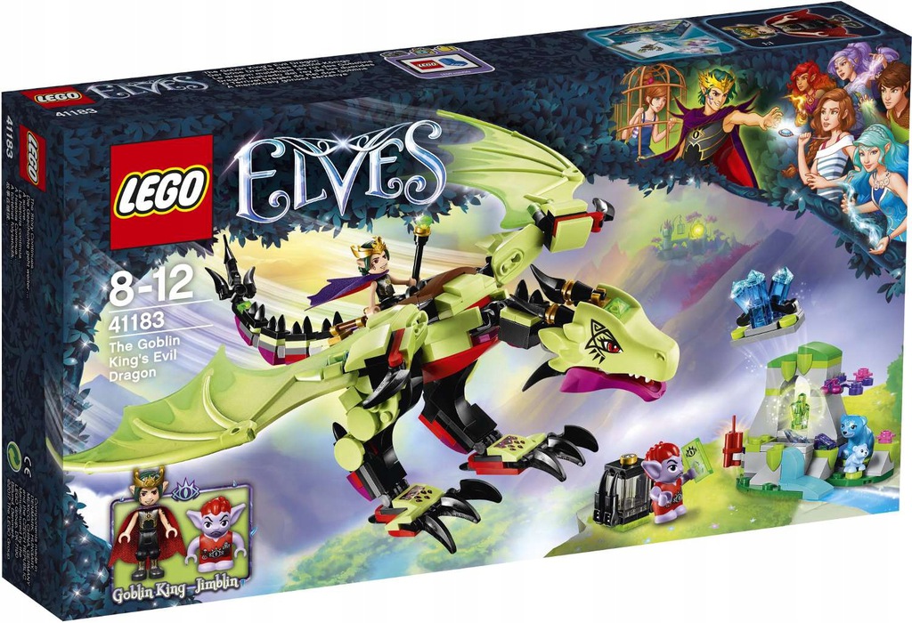 LEGO ELVES 41183 ZŁY SMOK KRÓLA GOBLINÓW Klocki