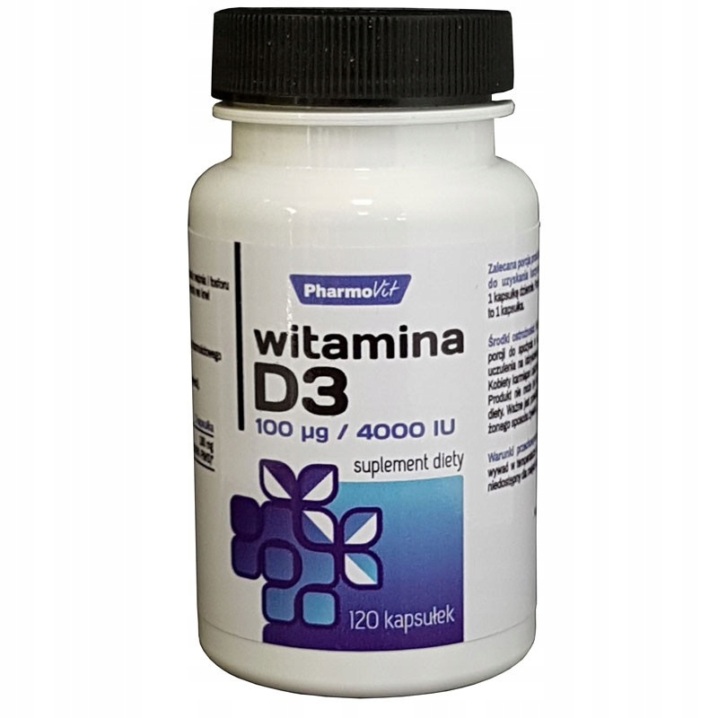 PHARMOVIT Witamina D3 120caps 4000 IU