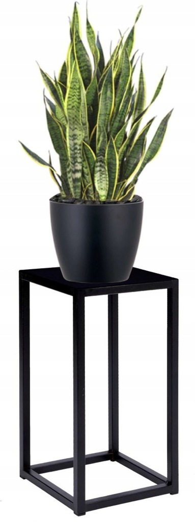 Kwietnik loftowy PIATTO 40 cm czarny