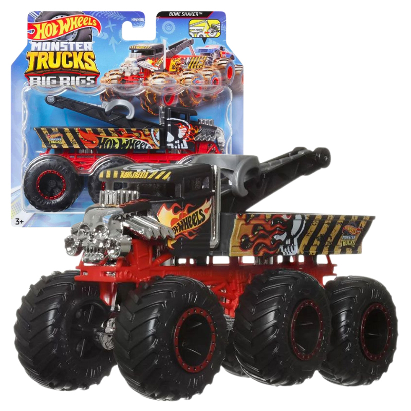 HOT WHEELS MONSTER TRUCKS BIG RIGS 6-KOŁOWA CIĘŻARÓWKA MODEL BONE SHAKER
