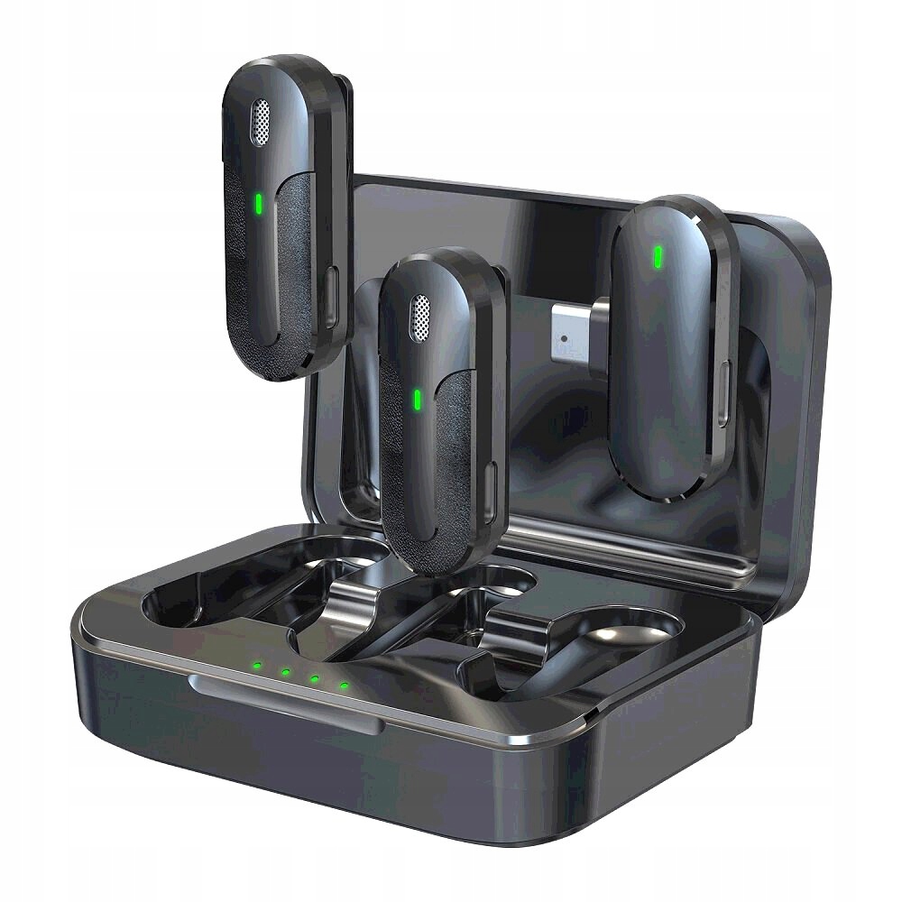 DEVIA MIKROFON DO TELEFONU KINTONE USB-C BEZPRZEWODOWY PODWÓJNY KRAWATOWY C