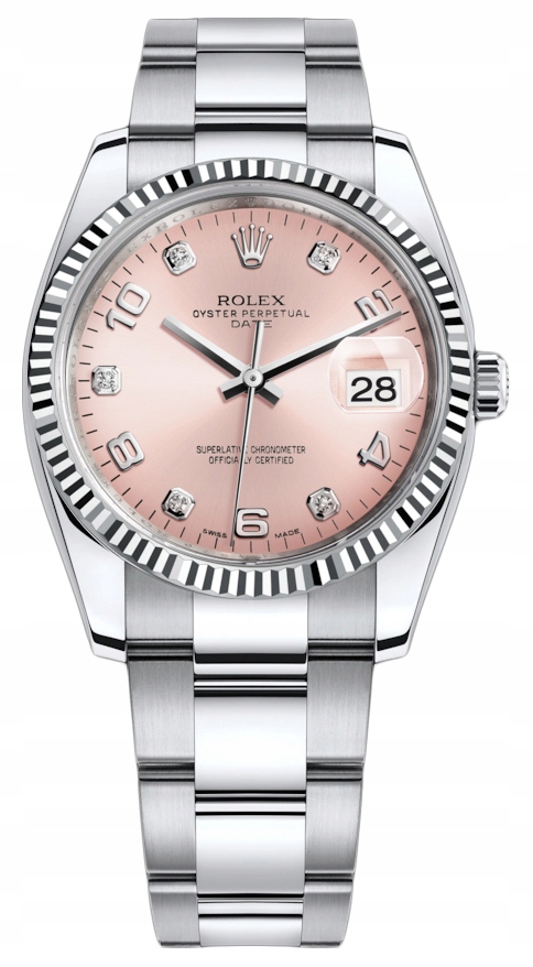 Rolex Datejust 34 white rolesor