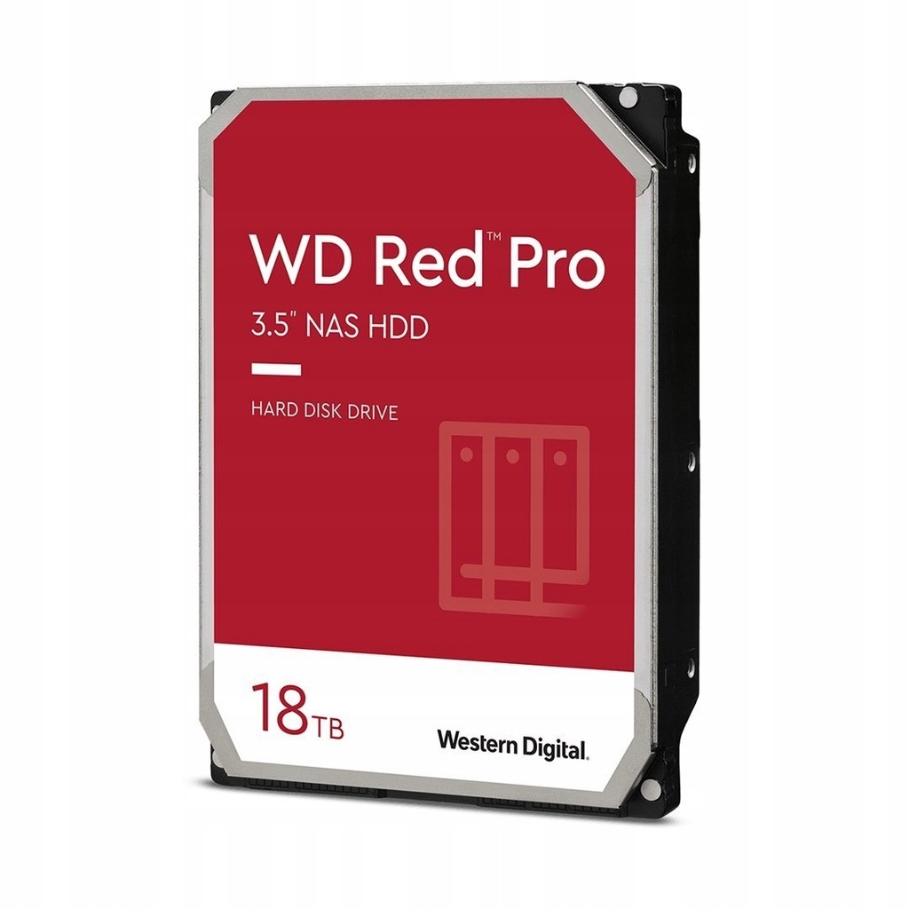 Dysk HDD WD Red Pro WD181KFGX (18 TB ; 3.5";
