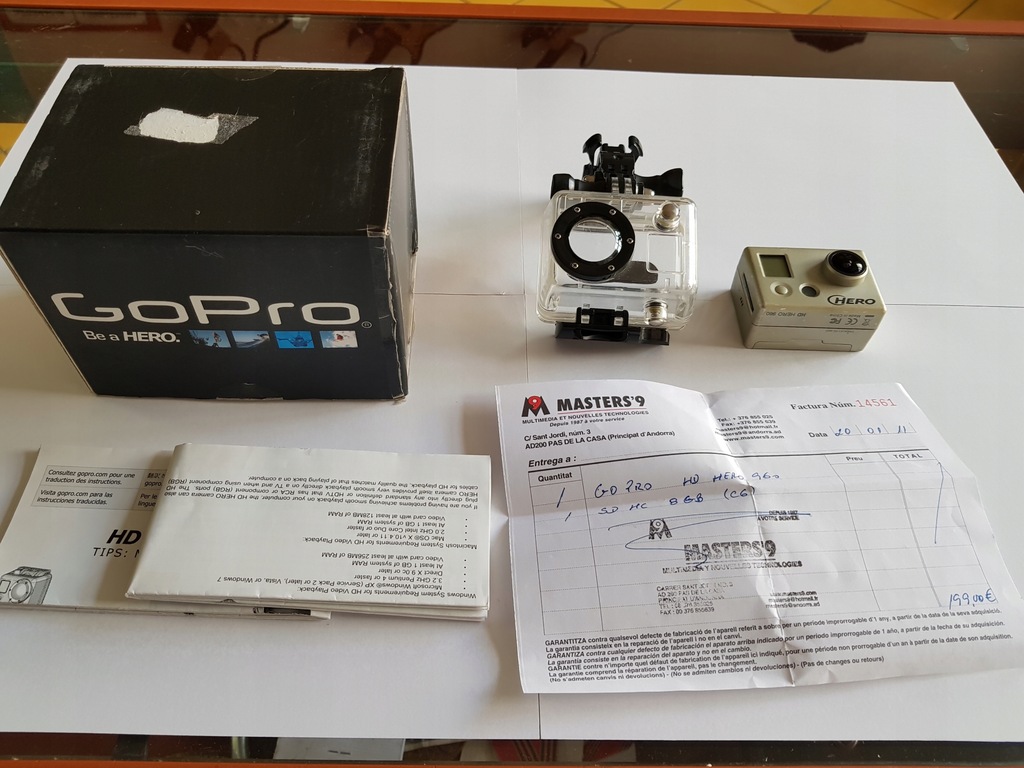 KAMERA GOPRO HERO 960 STAN DB KOMPLET KONIN GWR !! 7666471235