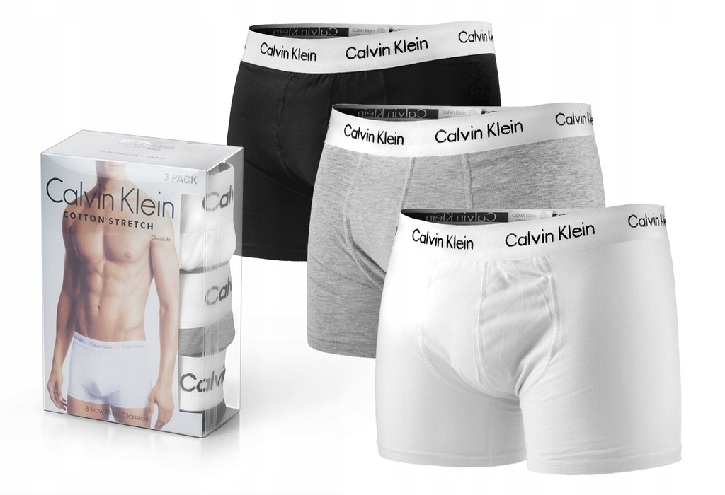 BOKSERKI CALVIN KLEIN 3 PARY r.XL / rbn