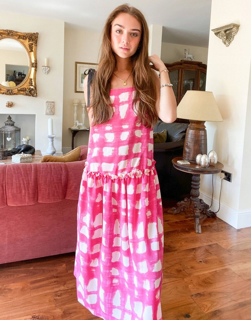 SUKIENKA MAXI W KRATKĘ R.36 424