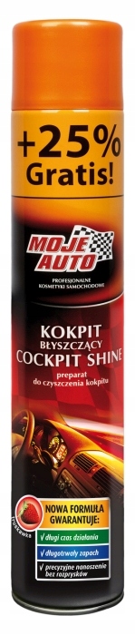 MOJE AUTO KOKPIT BŁYSZCZĄCY TRUSKAWKA 600 ML