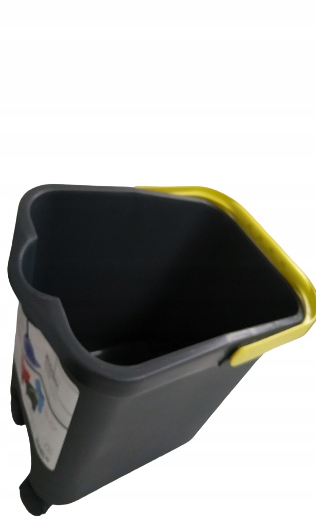 WIADRO NA KÓŁKACH MERY 14L SZARY Z UCHWYTEM