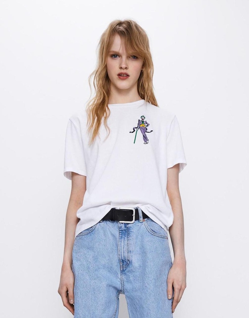 ZARA T SHIRT HAFT JOKER NA6 XXF S 12924704568 oficjalne archiwum Allegro