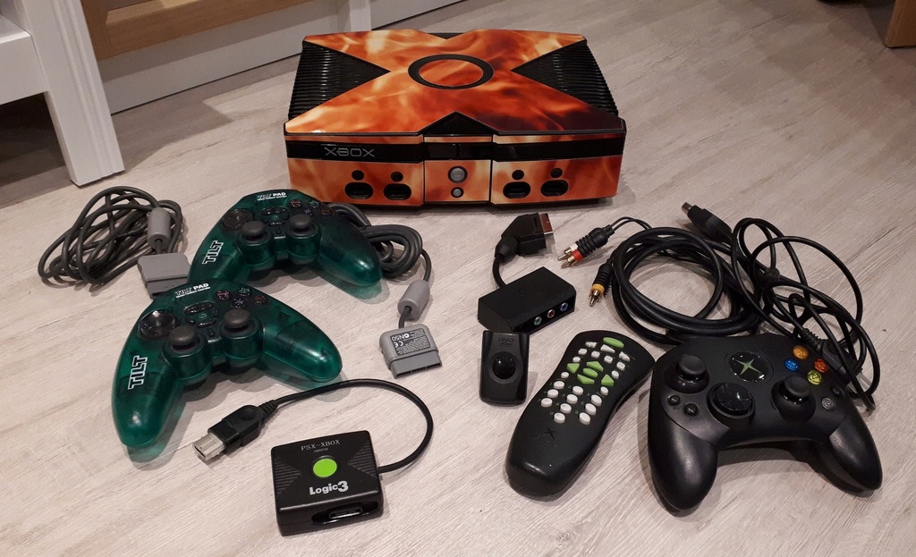 XBOX Classic dysk 80GB pilot 3 pady XBMC