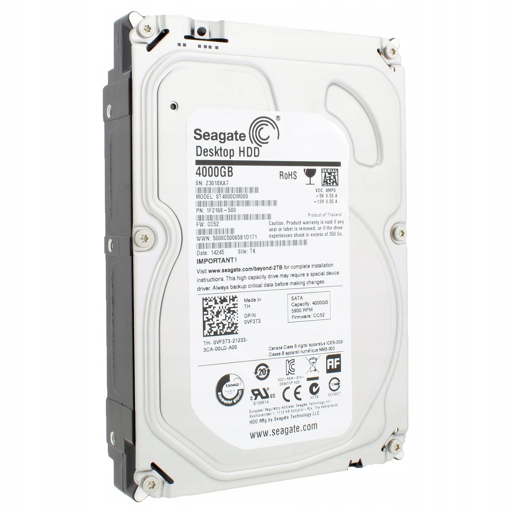 Купить Seagate Barracuda 4 ТБ 3,5 дюйма 64 МБ ST4000DM000: отзывы, фото, характеристики в интерне-магазине Aredi.ru