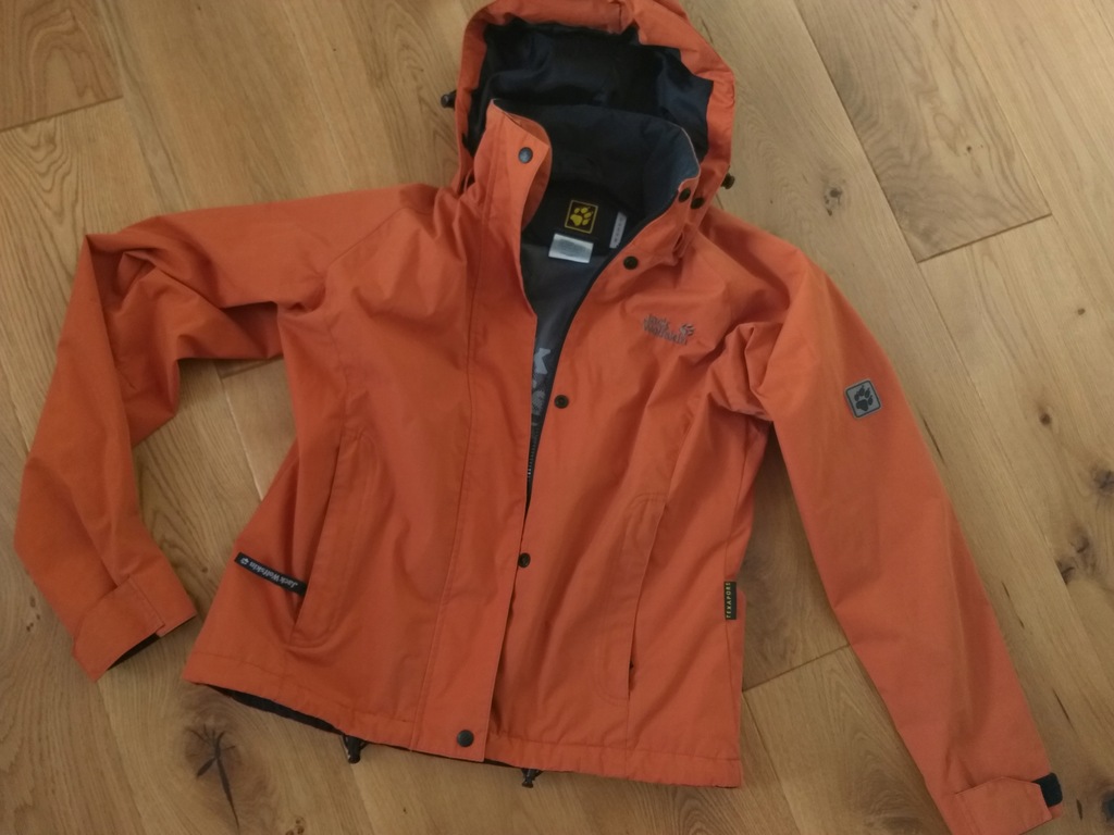 ORANGE KURTKA LOGO JACK WOLFSKIN R.S/M