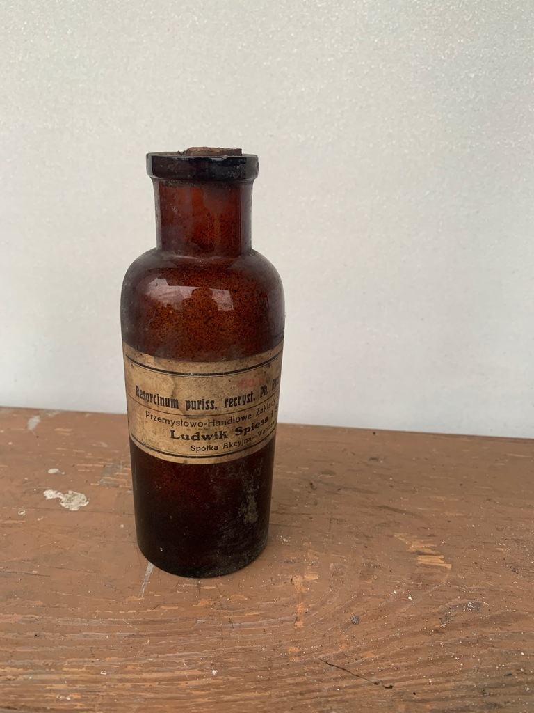 WARSZAWA LUDWIK SPIESS BUTELKA RESORCINUM