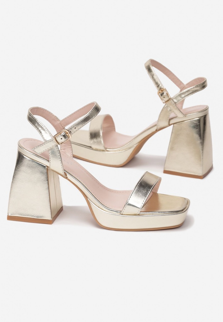 Renee Złote Sandały damskie 41 Casual