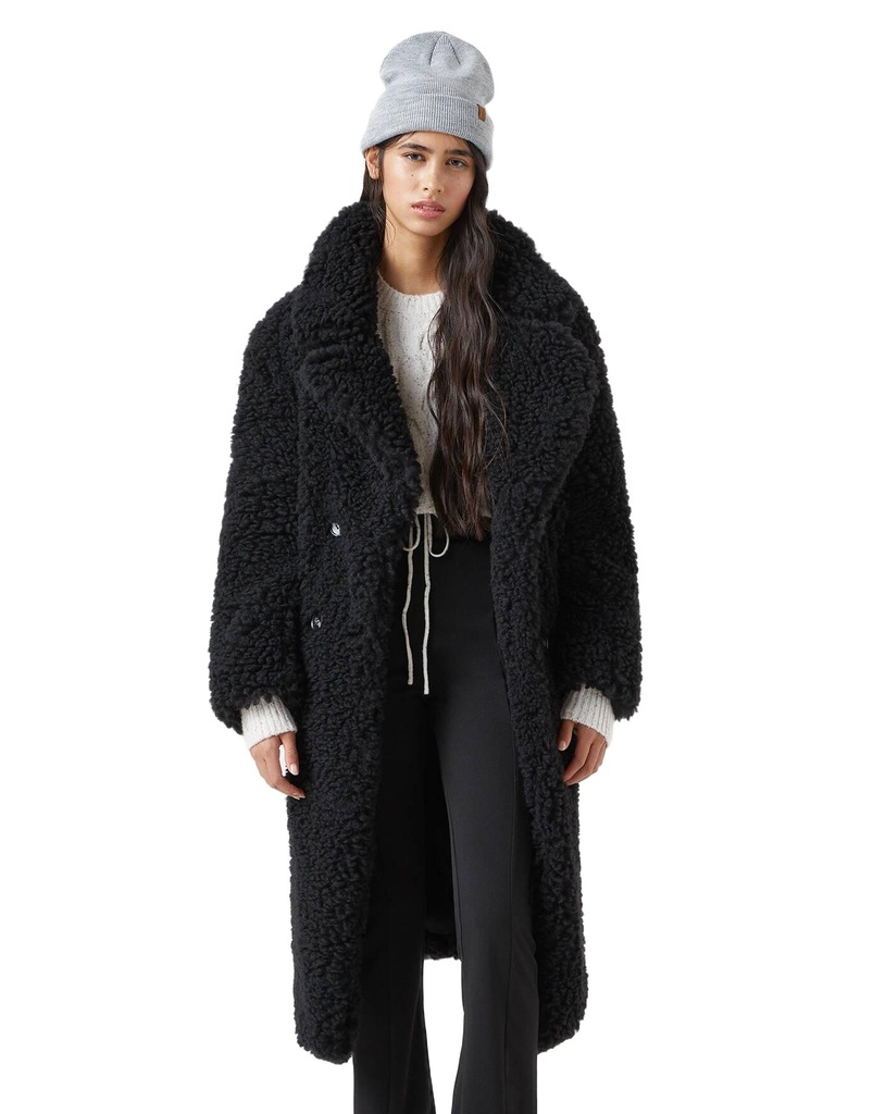 PULL & BEAR PŁASZCZ FUTERKO WLL NZ6__S