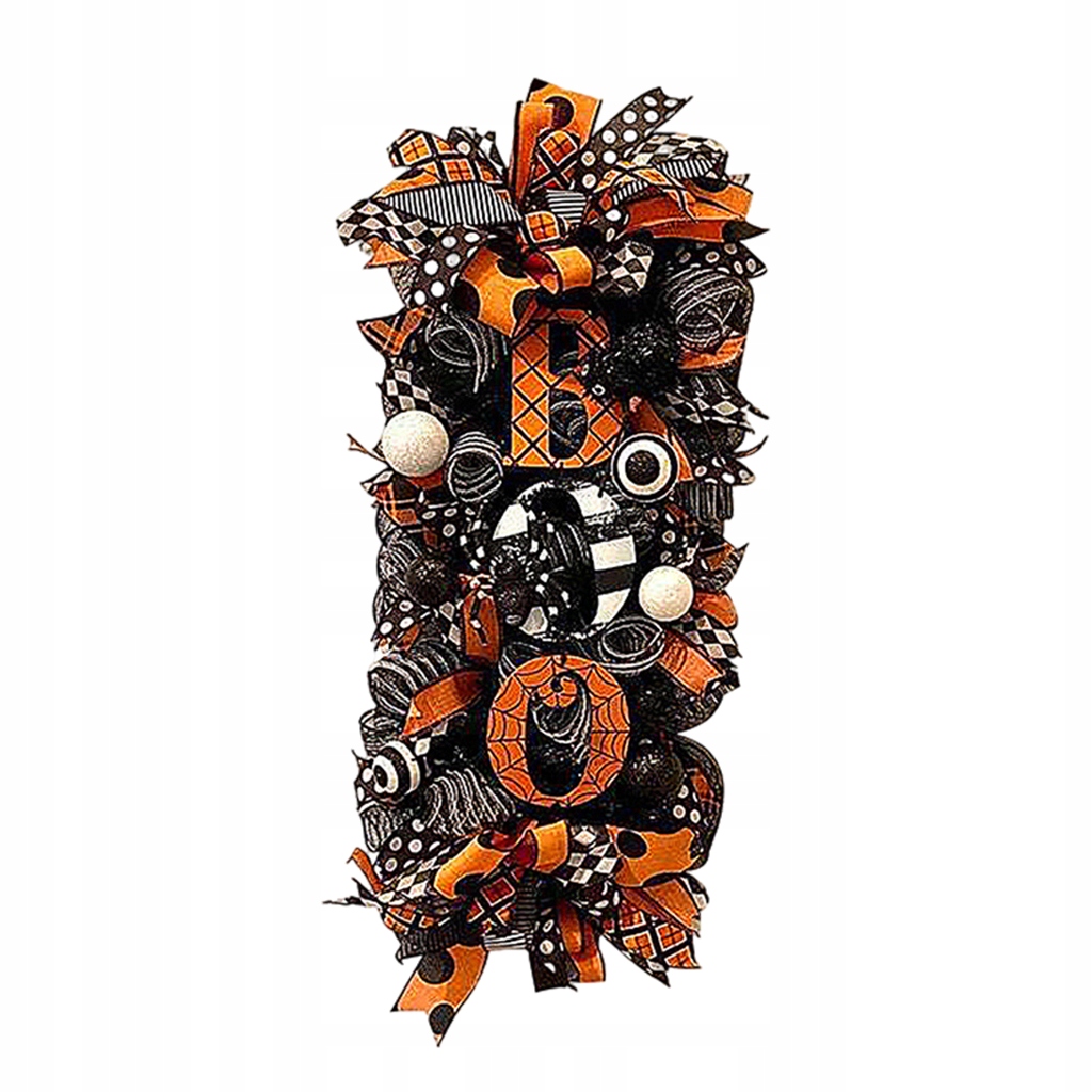 Halloween Wreath Boo Letter Hanging Durable for