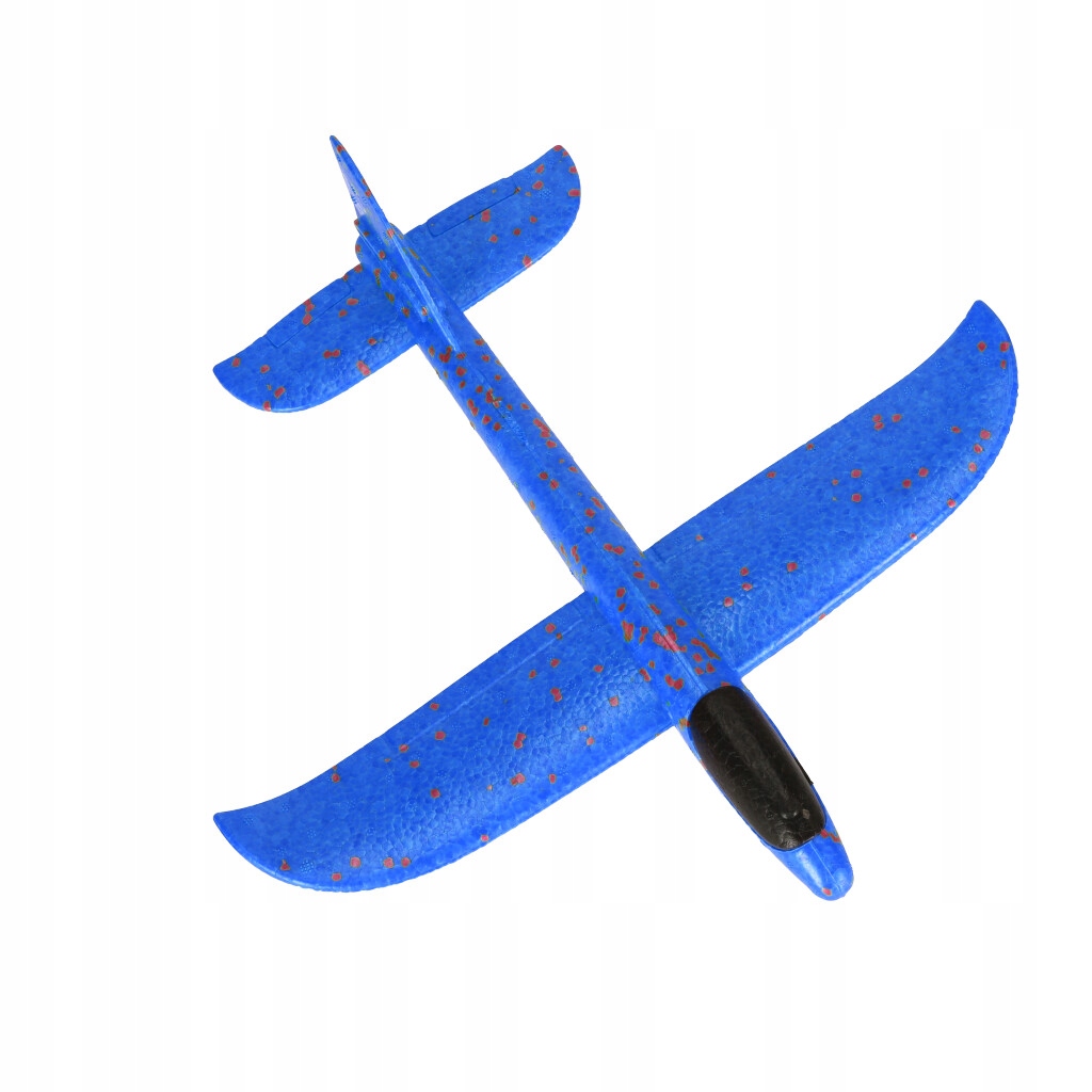 Szybowiec samolot styropianowy 47x49cm niebieski
