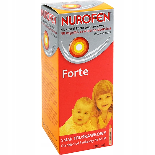 Nurofen dla dzieci forte truskawka syrop 100 ml