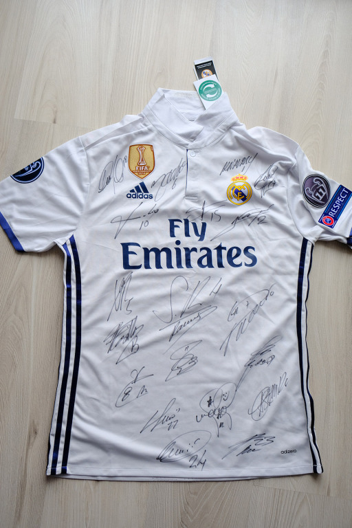 Koszulka Real Madryt z autografami, Ronaldo, Ramos