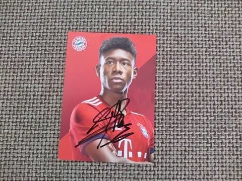 David Alaba Bayern Monachium Oryginalny Autograf