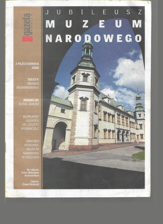 KIELCE MUZEUM NARODOWE BROSZURA