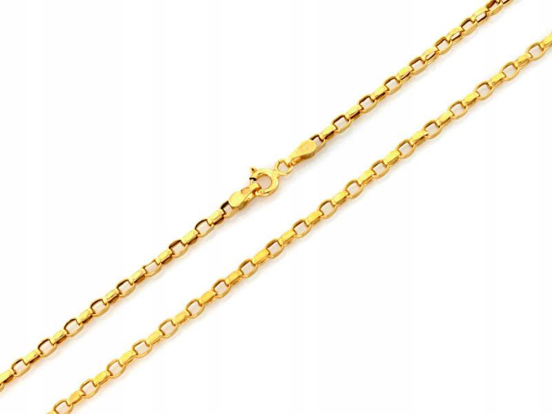 Złoty łańcuszek 585 SPLOT ROLO długość 45 cm 2,85 g żółte złoto 14 karatów