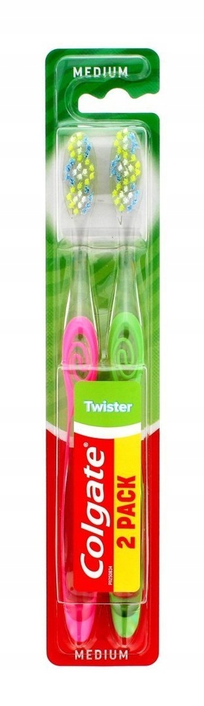 Colgate Szczoteczka DUO Twister Średnia - mix kolo