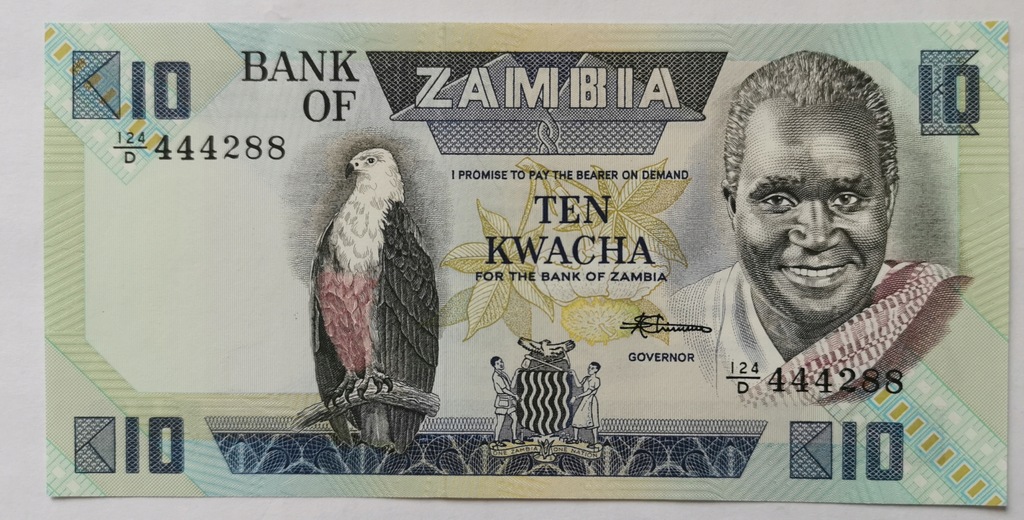 Zambia 10 kwacha 1988 UNC