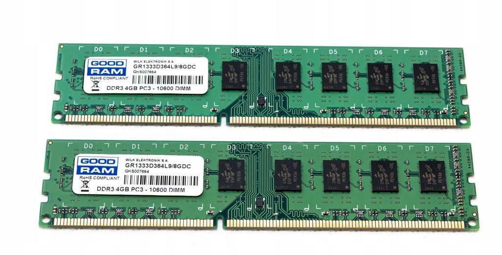 Pamięć RAM Goodram 8GB 2x4GB DDR3 1333MHz CL9 WAWA