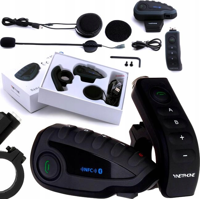 INTERKOM MOTOCYKLOWY VNETPHONE V8 Bluetooth PILOT 13280125347