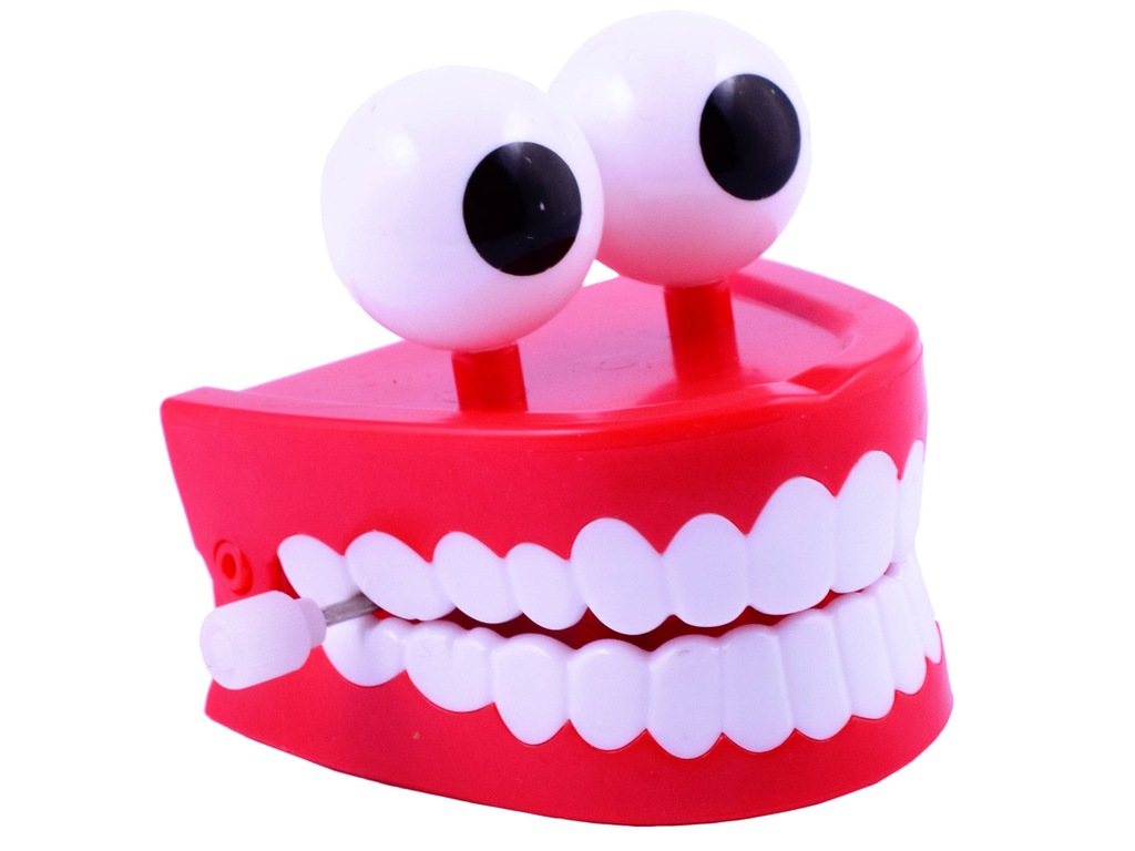 SZCZĘKA Nakręcana Śmieszna Zabawka Chodząca Zęby - 6907602950 ...