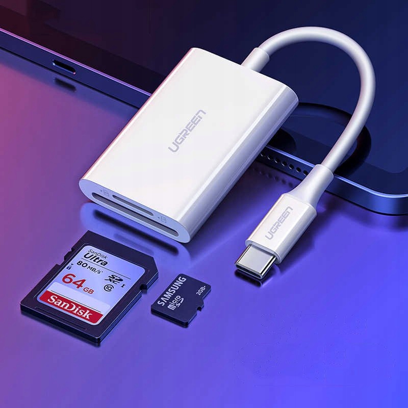 Купить Устройство чтения карт памяти UGREEN USB-C SD/micro SD TF: отзывы, фото, характеристики в интерне-магазине Aredi.ru