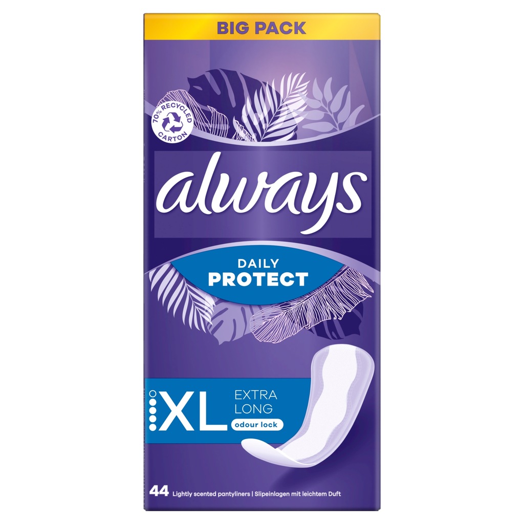 ALWAYS Wkładki Higieniczne Extra Protect Long Plus 44 szt.