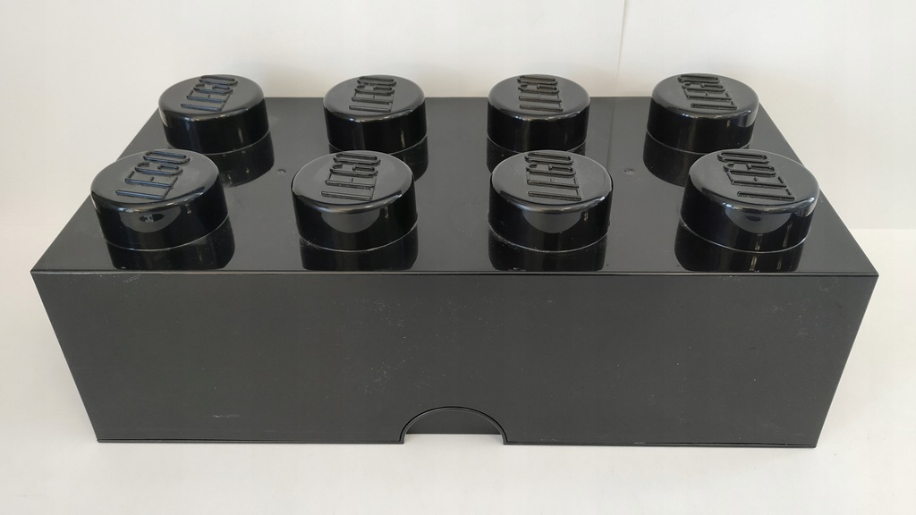 Lego Pojemnik na Klocki Box Pudełko 2x4 Czarny