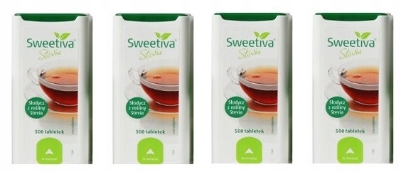 STEWIA STEVIA SWEETIVA SŁODZIK 4 x 500 tabletek