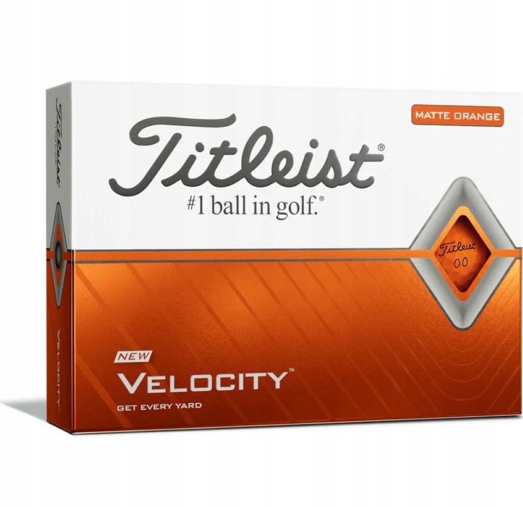 Titleist Velocity - piłki golfowe - pomarańczowe