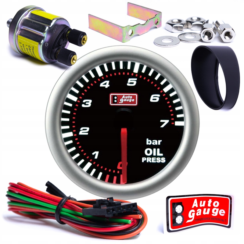 Auto Gauge Smoke Oil Pressure - Wskaźnik ciśnienia oleju ZEGAR DYMIONY